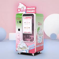 Commercial Ice Cream Vending Machine with 32'' Touchscreen and 15-Second Auto Serve | Smart Soft Serve Ice Cream Vending Machine for Malls & High-Traffic Locations